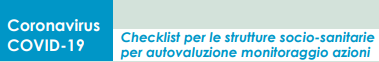 pulsante checklist indicazioni regionali coronavirus rsa rsd