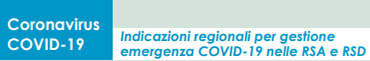pulsante indicazioni regionali coronavirus rsa rsd