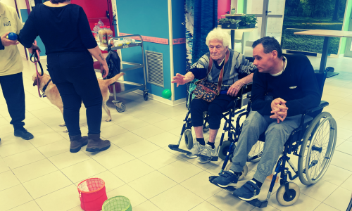 momento di socializzazione degli ospiti della RSA Niccolini di Prato