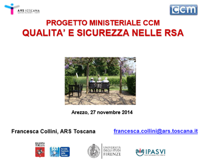 Progetto assistenza in RSA ccm forum risk 2014 immagine Progetto assistenza in RSA ccm forum risk 2014
